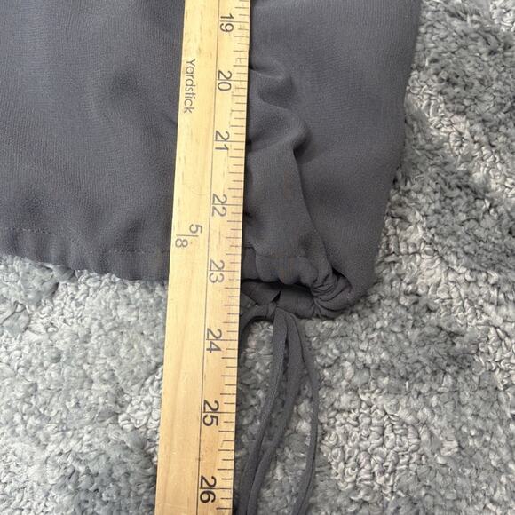 Banana Republic Womens Top SP Gray Solid Blouse Shirt Sleeveless Silk Casual - Picture 4 of 6